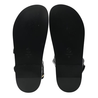 Chanel Velcro Dad Sandals 38 Black 5 of 9