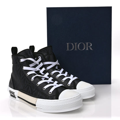 Christian Dior Canvas CD Diamond Mens B23 High Top Sneakers 43 Black 9 of 9