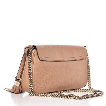 Gucci Pebbled Calfskin Medium Soho Flap Crossbody Camelia 3 of 14