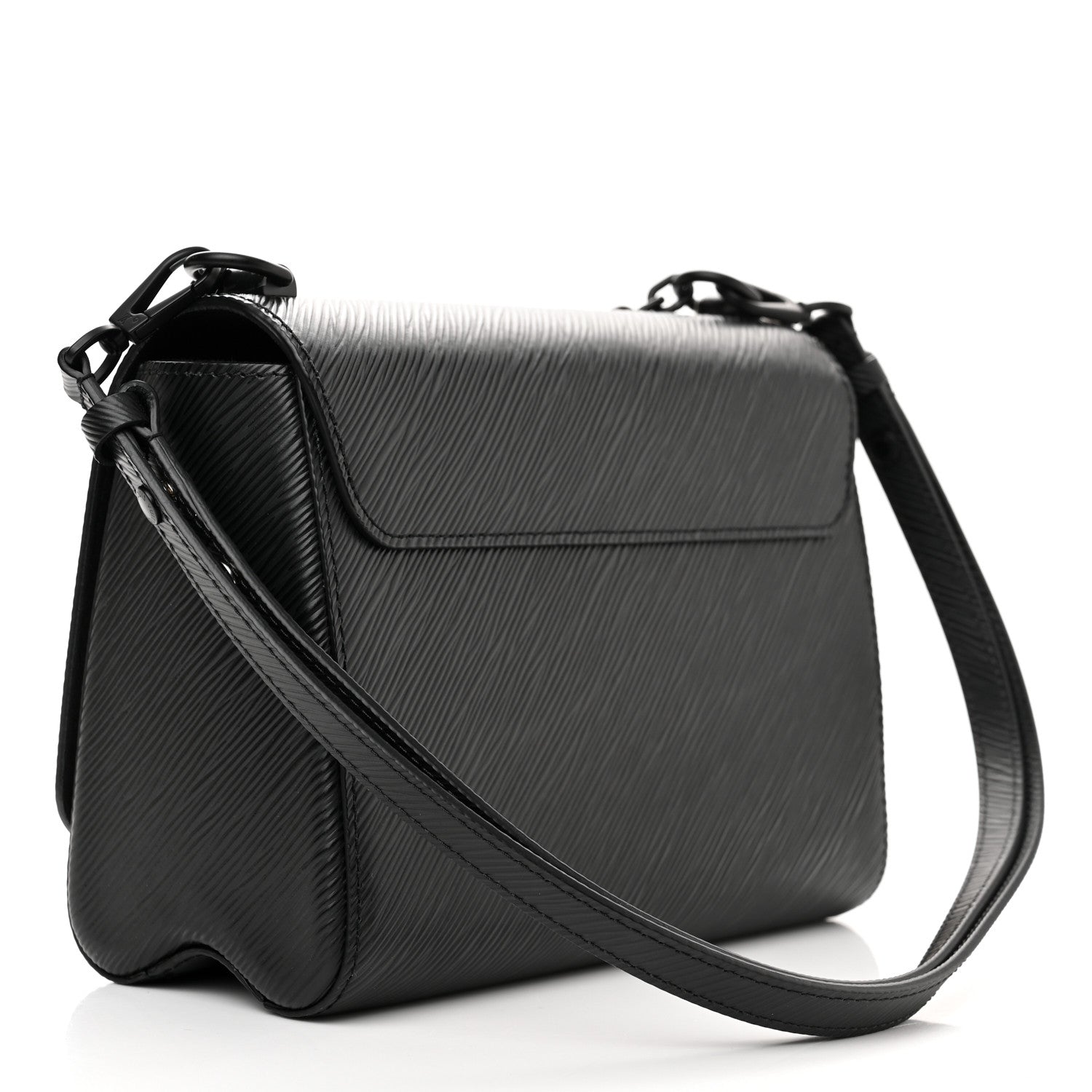 Louis Vuitton Epi Twist Shoulder Bag MM Matte Black 3 of 12