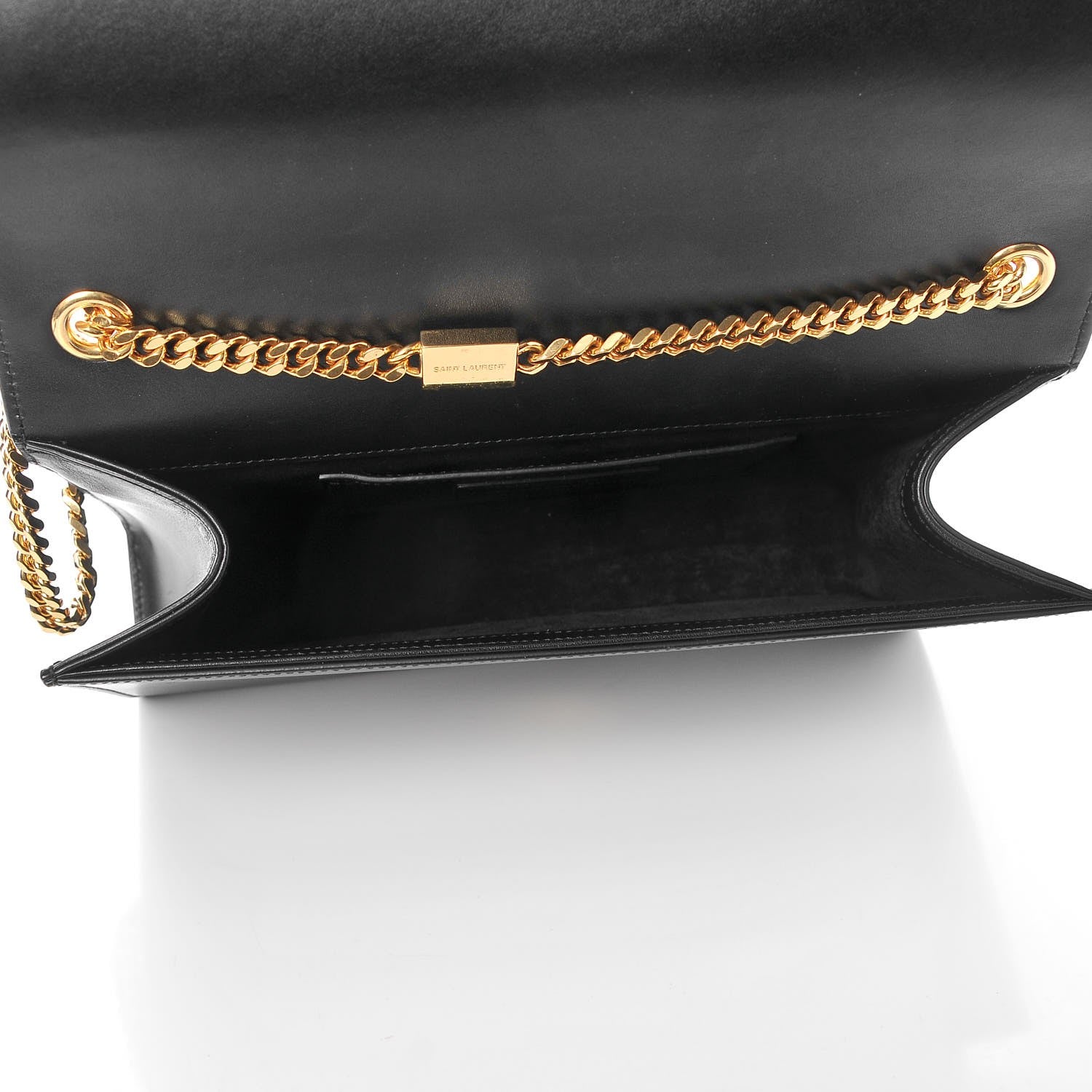 Saint Laurent Smooth Calfskin Medium Classic Monogram Kate Tassel Satchel Black 7 of 7