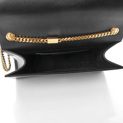 Saint Laurent Smooth Calfskin Medium Classic Monogram Kate Tassel Satchel Black 7 of 7