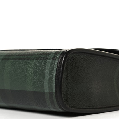 Mulberry Printed Eco Scotchgrain Calfskin Tartan Antony Messenger Crossbody Black Green 9 of 11