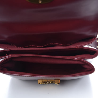Marc Jacobs Calfskin St. Marc Shoulder Bag Burgundy 5 of 9