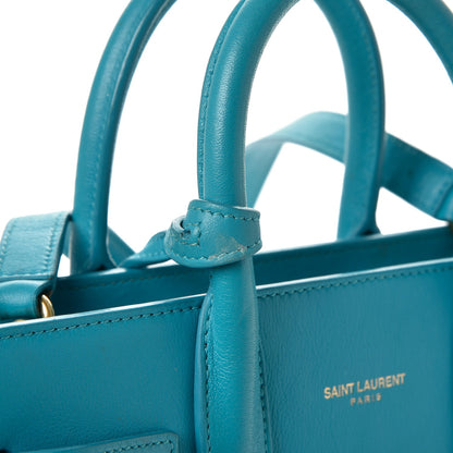 Saint Laurent Calfskin Nano Sac De Jour Turquoise 13 of 16