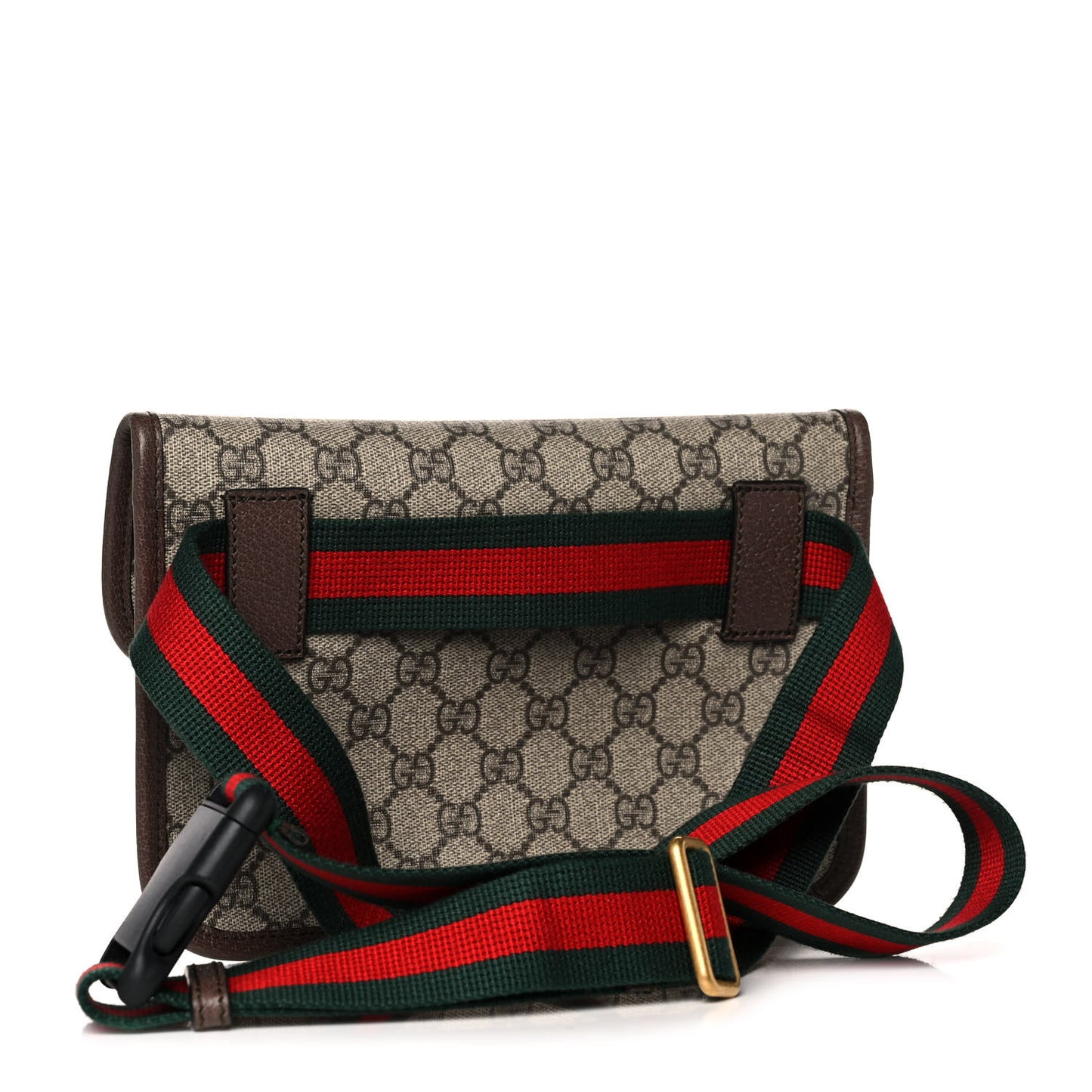 GG Supreme Monogram Neo Vintage Web Belt Bag Brown