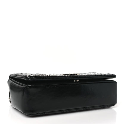 Burberry Patent Quilted Horseferry Print Small Lola Bag Black 4 of 9