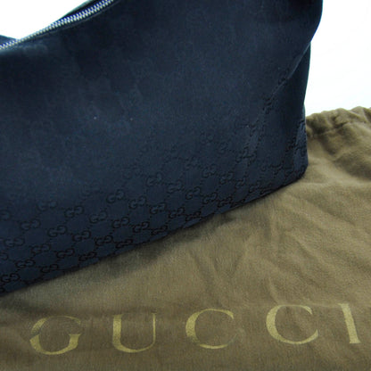Gucci Monogram Medium Horsebit Chain Hobo Black 8 of 11