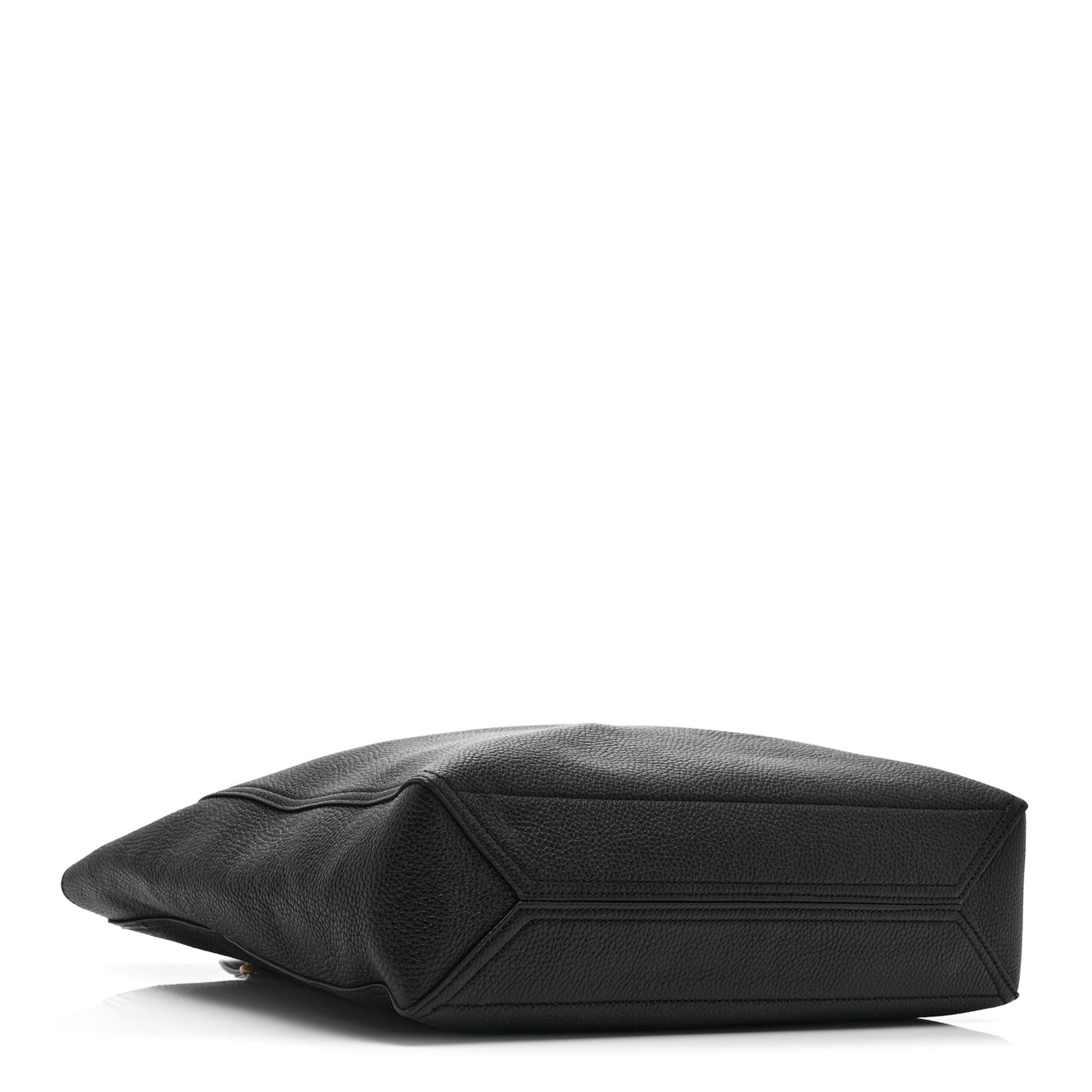 Grained Calfskin Small Dahlia Tote Black
