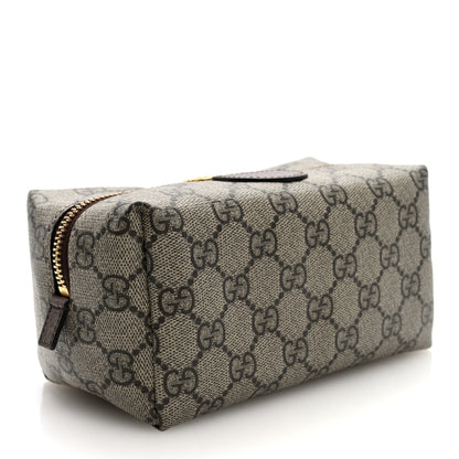 Gucci Soft GG Supreme Monogram Calfskin Small Ophidia Cosmetic Case Beige Ebony New Acero 3 of 7