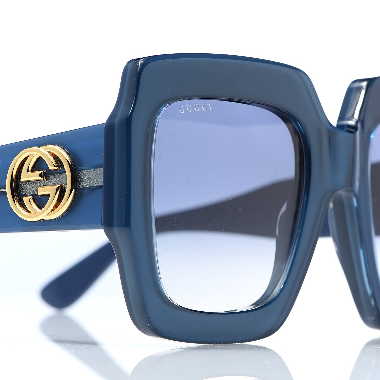 Square Web Frame GG0178S Sunglasses Navy
