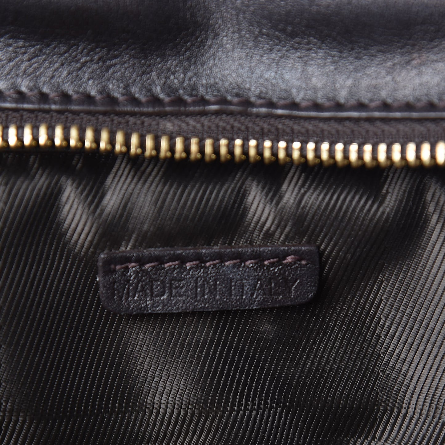 Calfskin Quilted Manor Tote Dark Brown