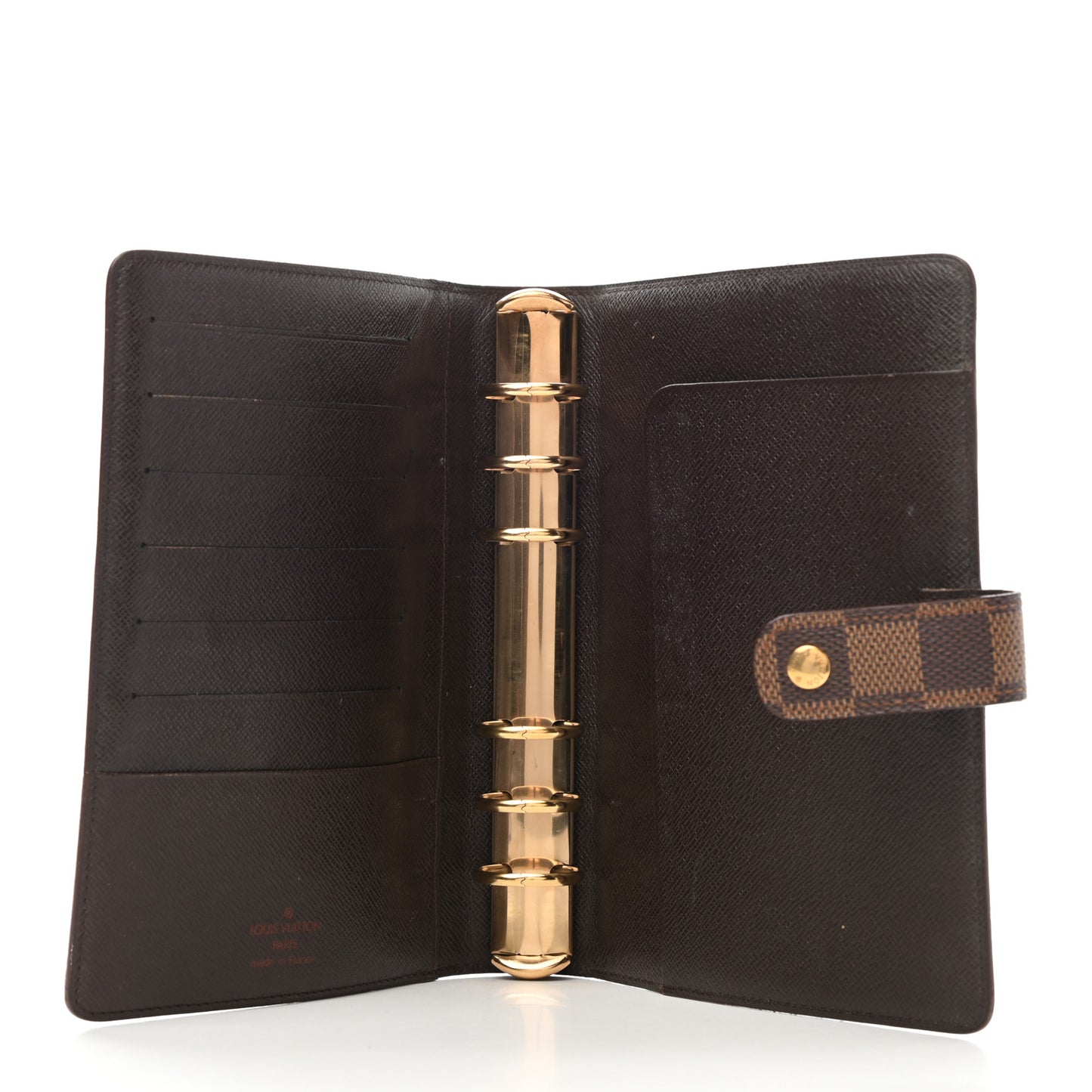 Damier Ebene Medium Ring Agenda Cover