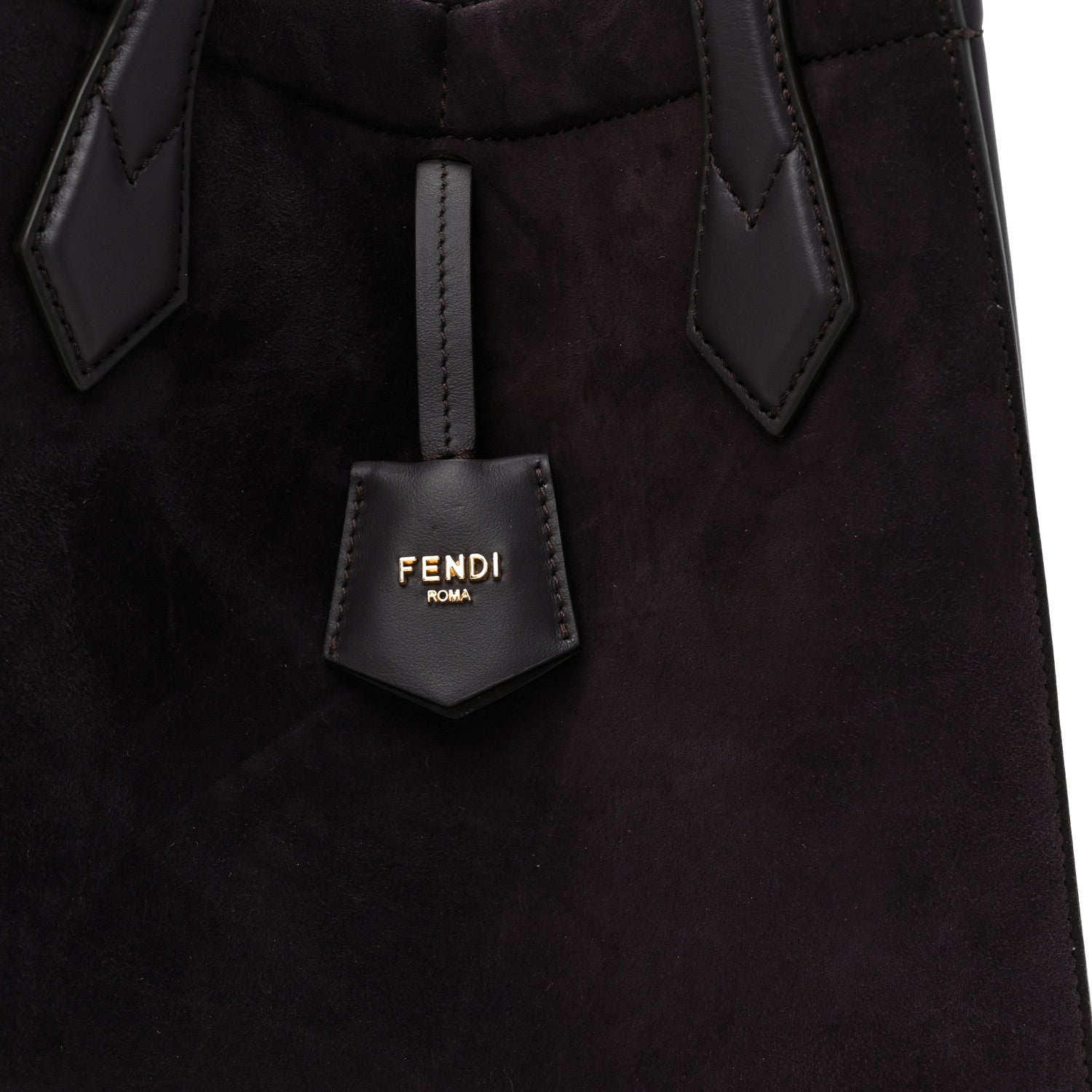 Fendi Vitello Grace Camoscio Medium Fendi Origami Plum 8 of 14
