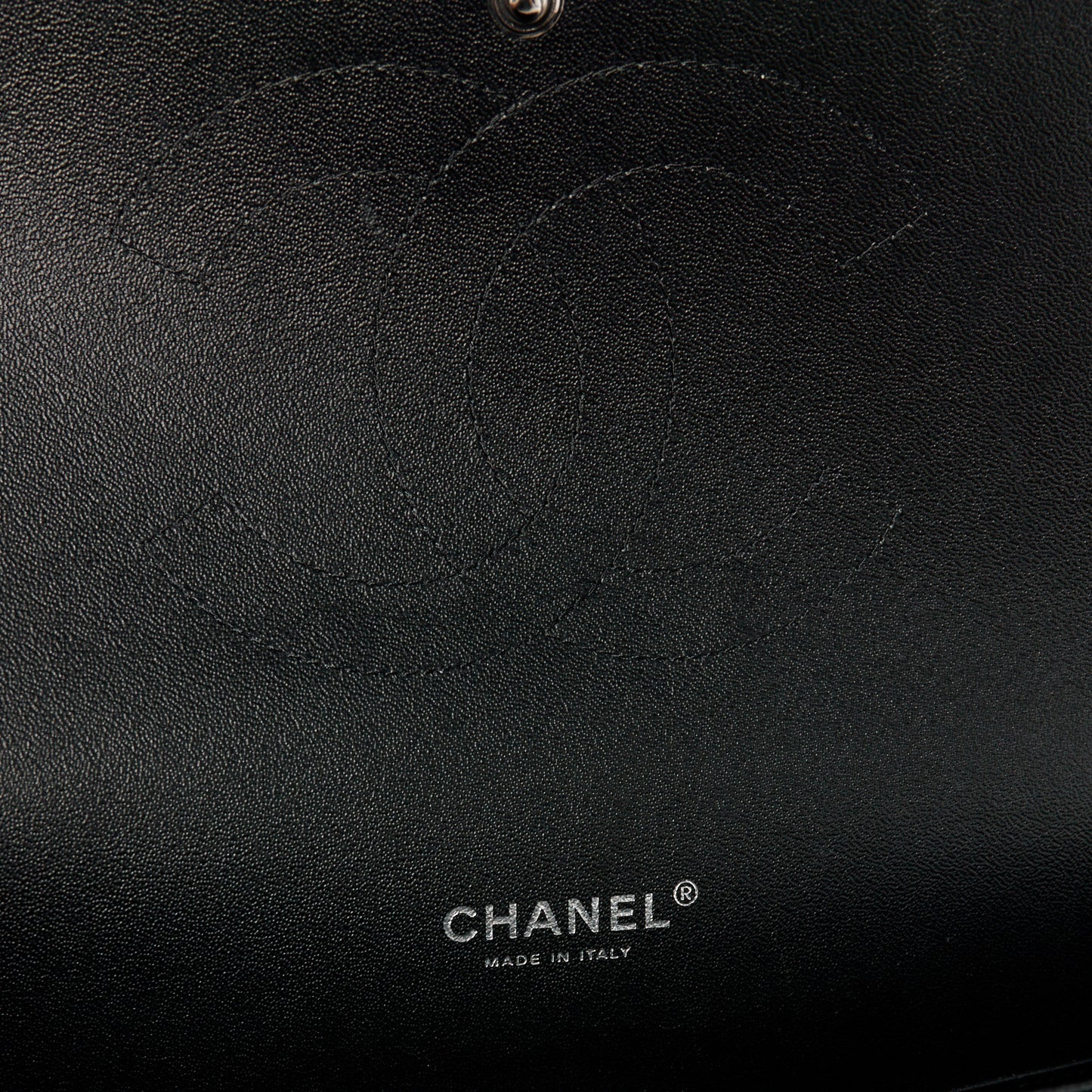 Lambskin Chevron Quilted Maxi Double Flap So Black