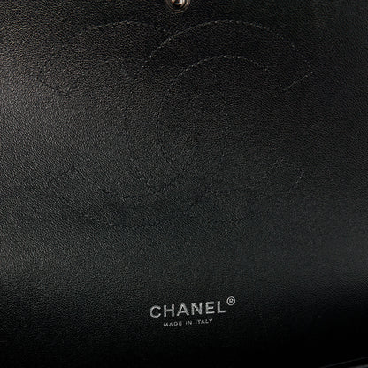 Chanel Lambskin Chevron Quilted Maxi Double Flap So Black 6 of 11