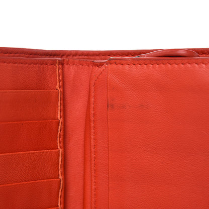 Bottega Veneta Nappa Intrecciato Continental Snap Wallet Corniola 11 of 12