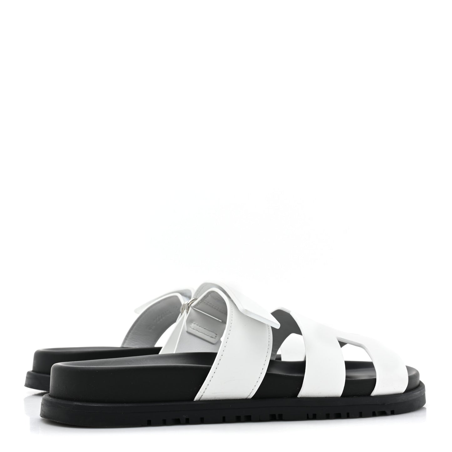 Calfskin Womens Chypre Sandals 38 White