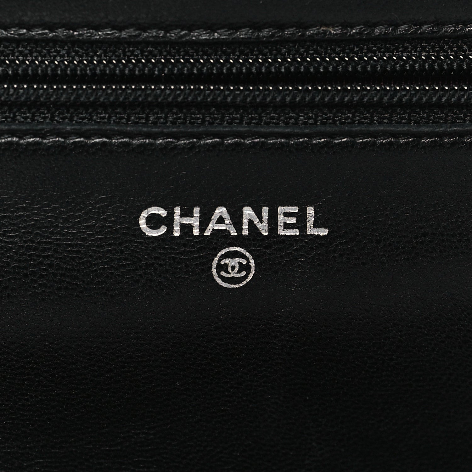 Chanel Lambskin Quilted Wallet On Chain WOC Black 6 of 12
