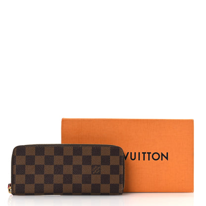 Louis Vuitton Damier Ebene Clemence Wallet Cherry 14 of 14