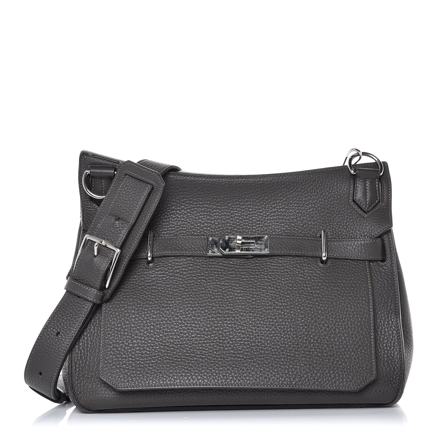 Hermes Taurillon Clemence Bicolor Jypsiere 34 Ardoise Gris Tourterelle 1 of 32