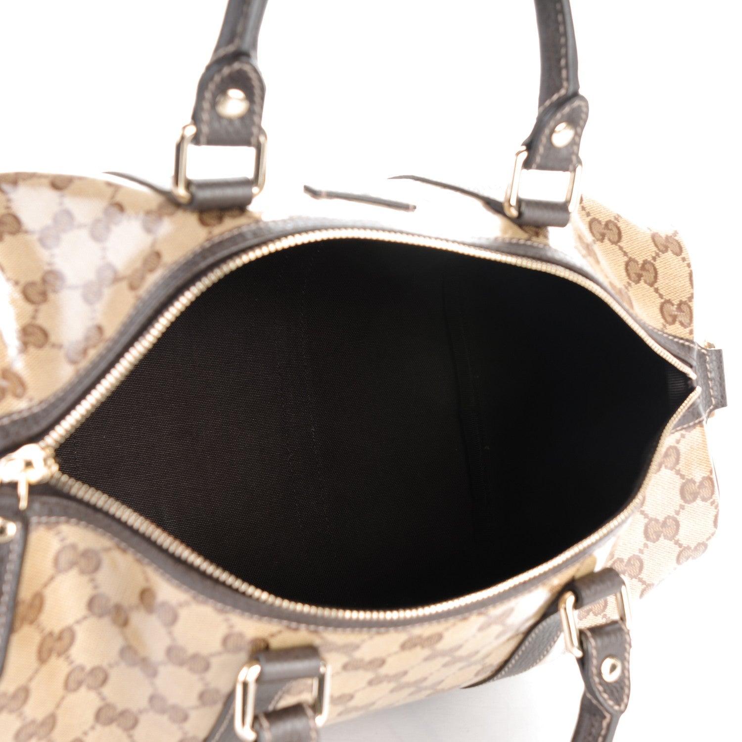 Gucci Crystal Monogram Medium Joy Boston Dark Brown 5 of 8