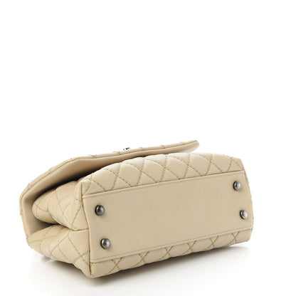 Chanel Caviar Quilted Mini Coco Handle Flap Beige 4 of 11