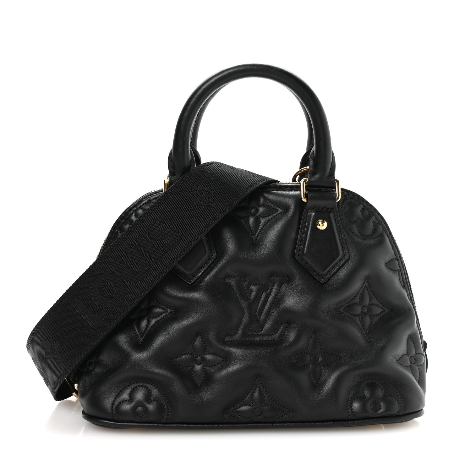 Calfskin Bubblegram Alma BB Black