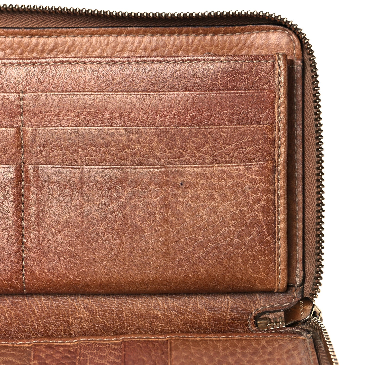 Gucci Guccissima Bamboo Tassel Zip Around Wallet Light Brown 11 of 13