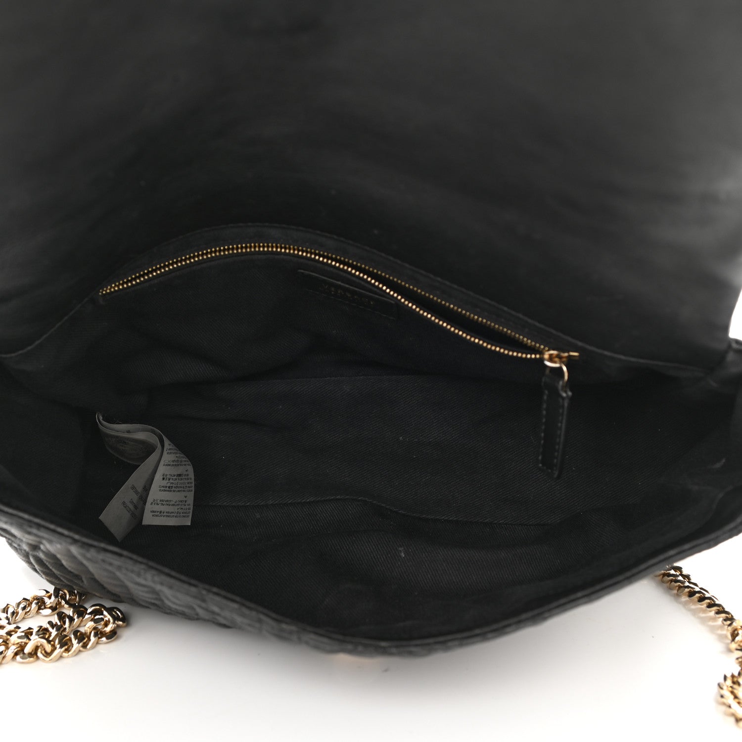 Versace Nappa Barocco Quilted Vanitas Crossbody Black 4 of 12