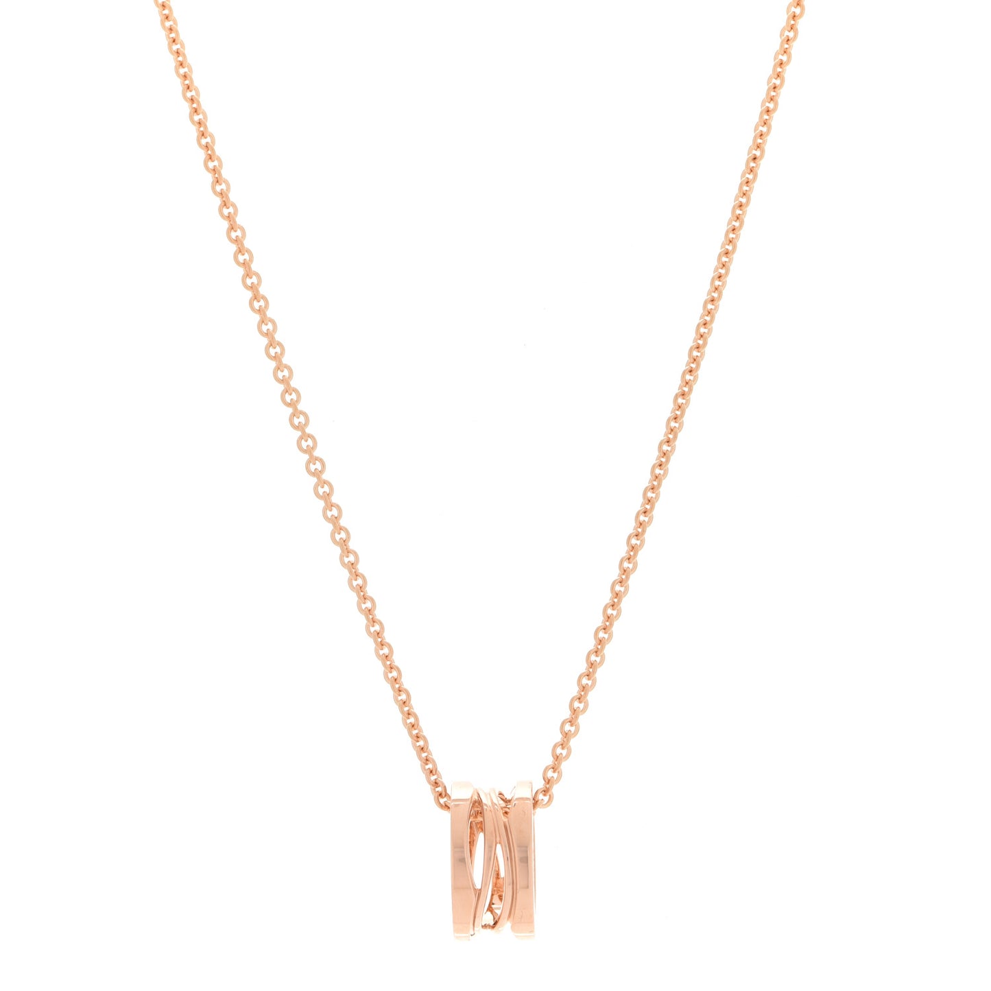 18K Rose Gold B.Zero1 Open Legends Pendant Necklace