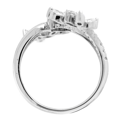 Parker & West by FASHIONPHILE 18K White Gold Diamond 1.35ctw Floral Butterfly Ring  56 7.5 7 of 10