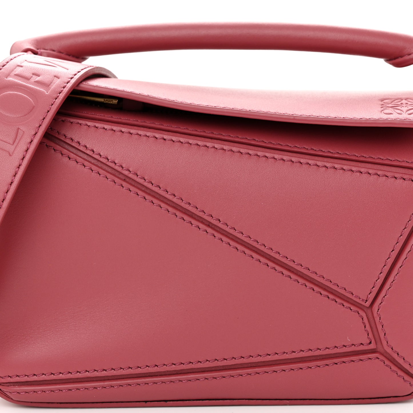 Calfskin Mini Puzzle Bag Plumrose