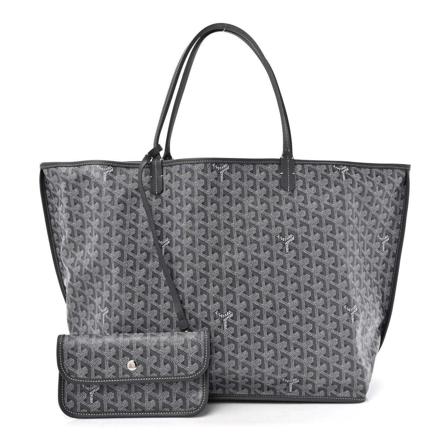 Goyardine Reversible Anjou GM Grey
