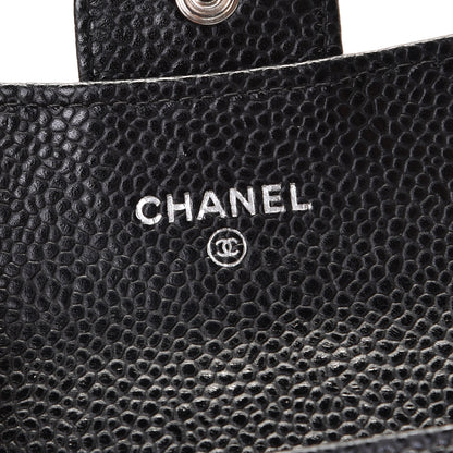 Chanel Caviar Quilted Flap Card Holder Black 9 of 10