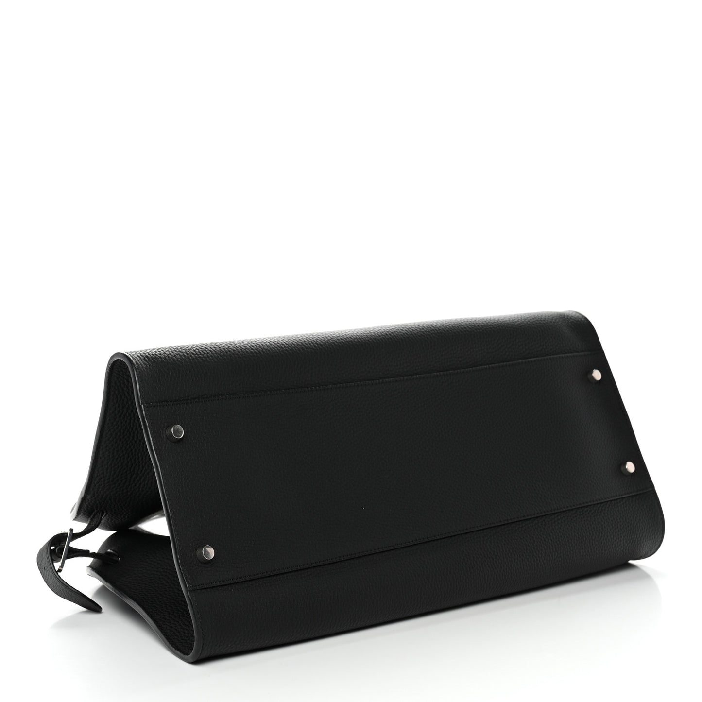 Matte Grained Calfskin EW Margaux Black