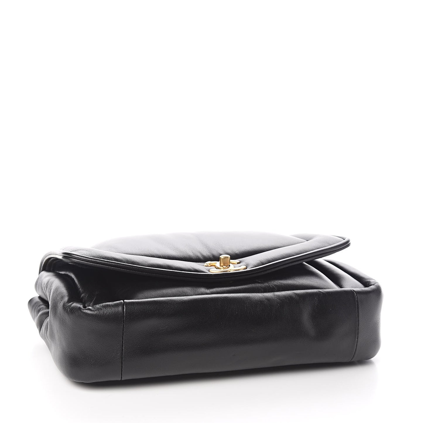 Lambskin Medium Simply Flap Black