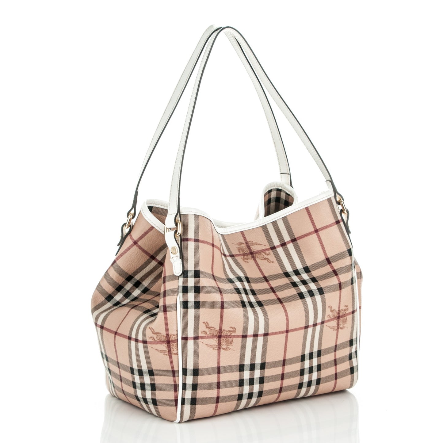 Haymarket Check Small Canterbury Tote White