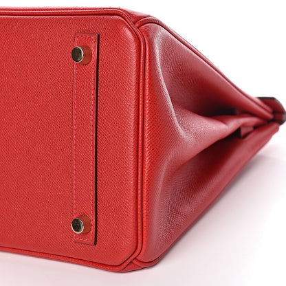 Hermes Epsom Birkin 30 Rouge Casaque 48 of 49