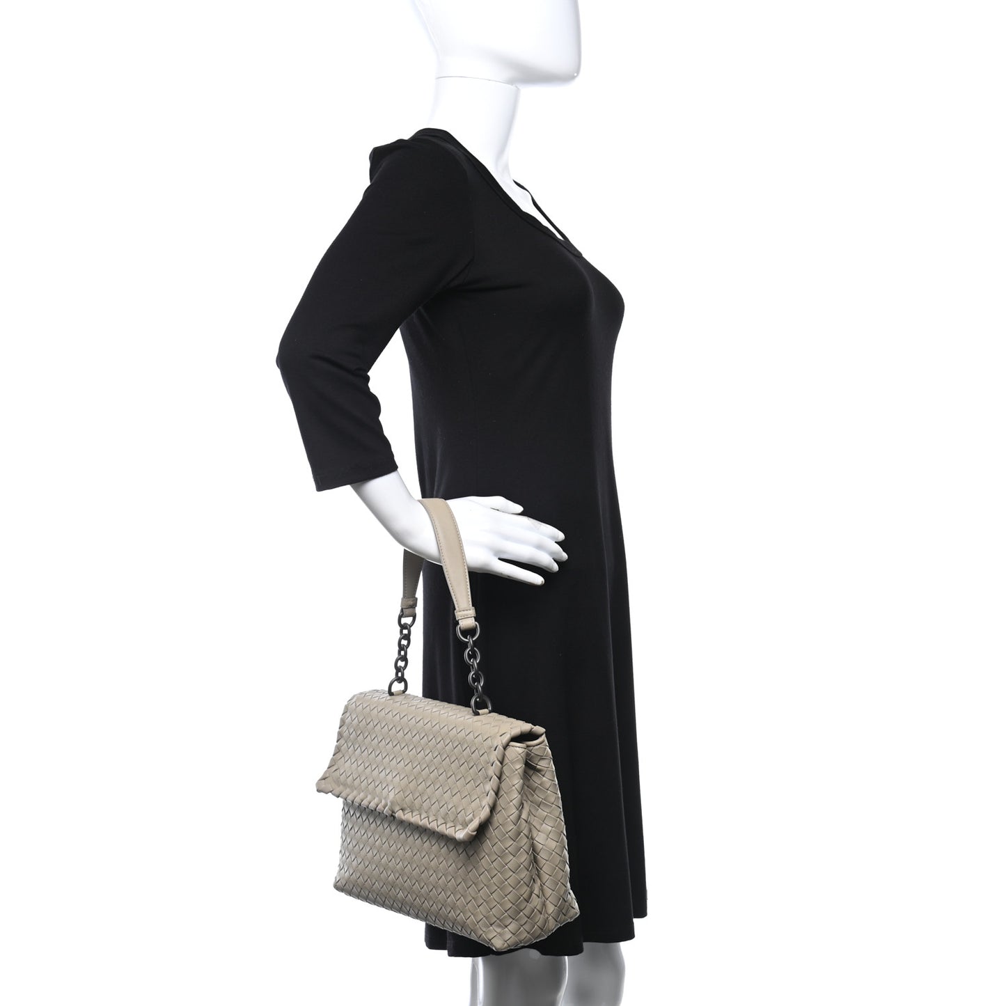 Nappa Intrecciato Large Olimpia Bag Steel
