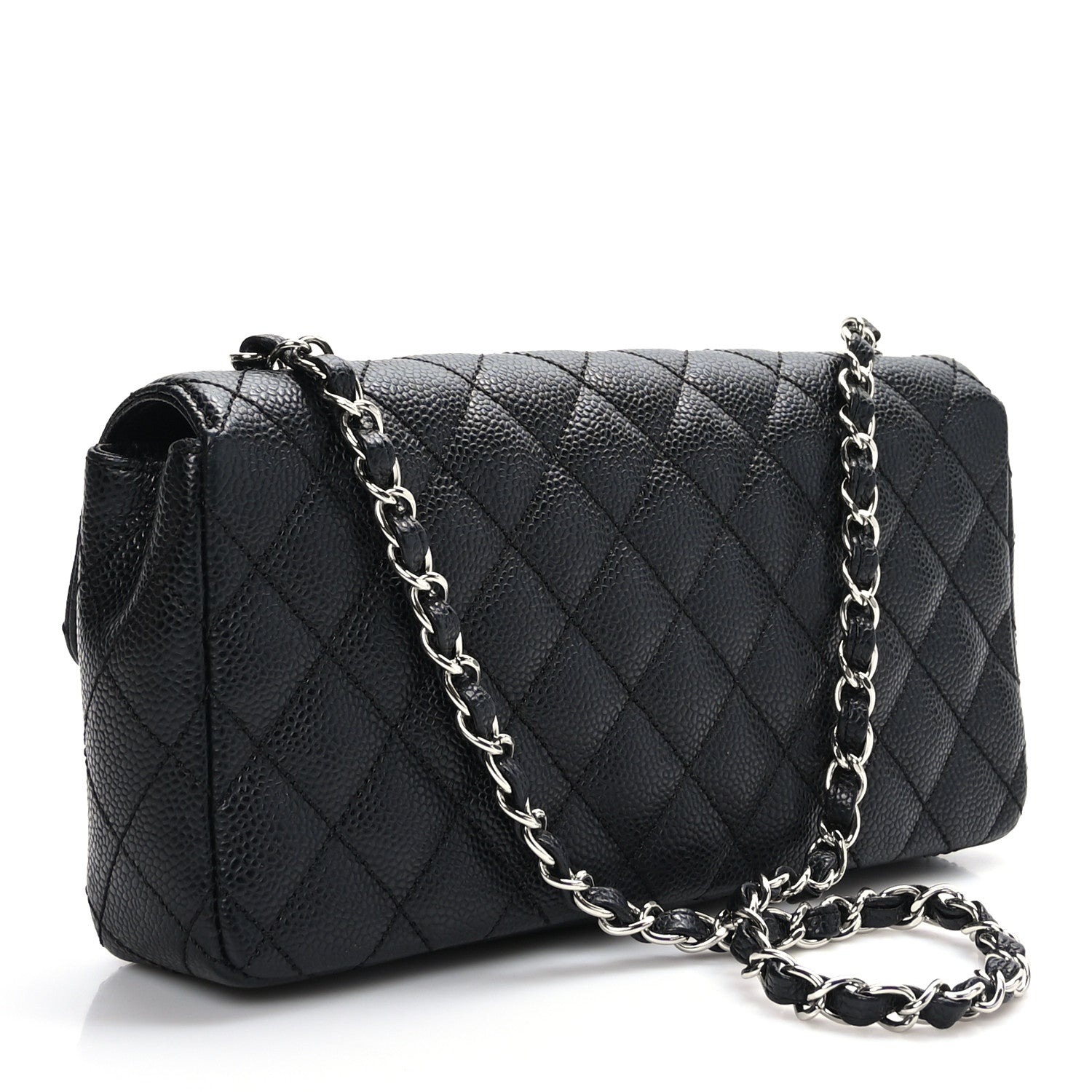 Chanel Caviar Quilted East West Flap Black 3 of 9