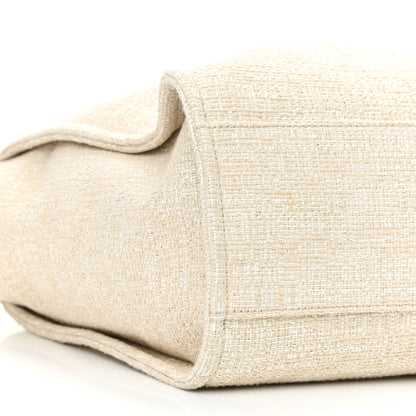 Chanel Canvas Large Deauville Tote Light Beige 9 of 10
