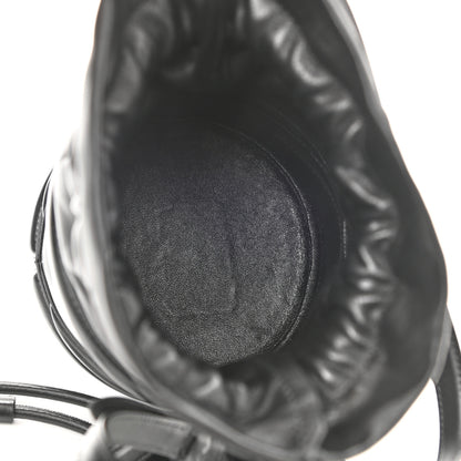 Alexander McQueen Calfskin The Soft Curve Drawstring Bag Black 5 of 10