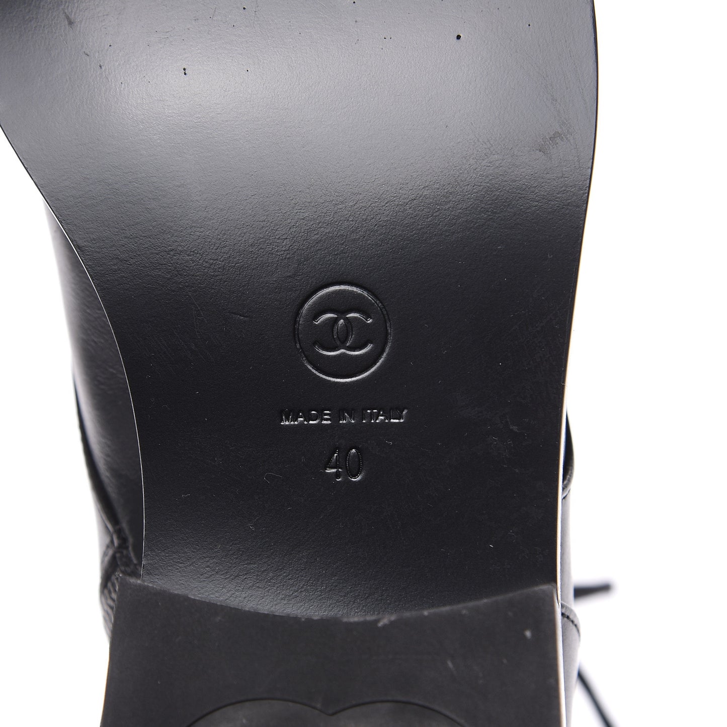 Calfskin CC Combat Boots 40 Black