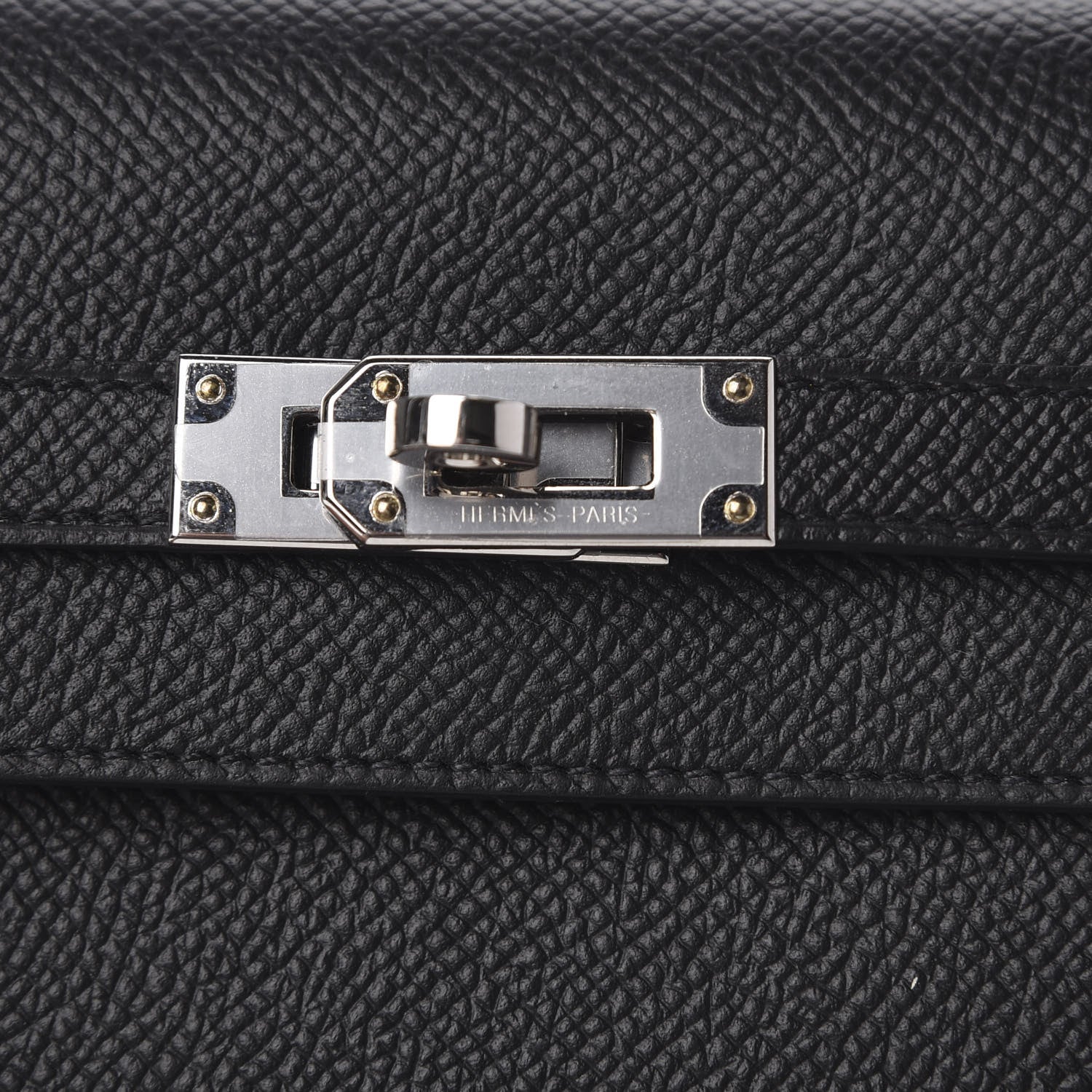 Hermes Epsom Kelly Longue Wallet Black 8 of 10