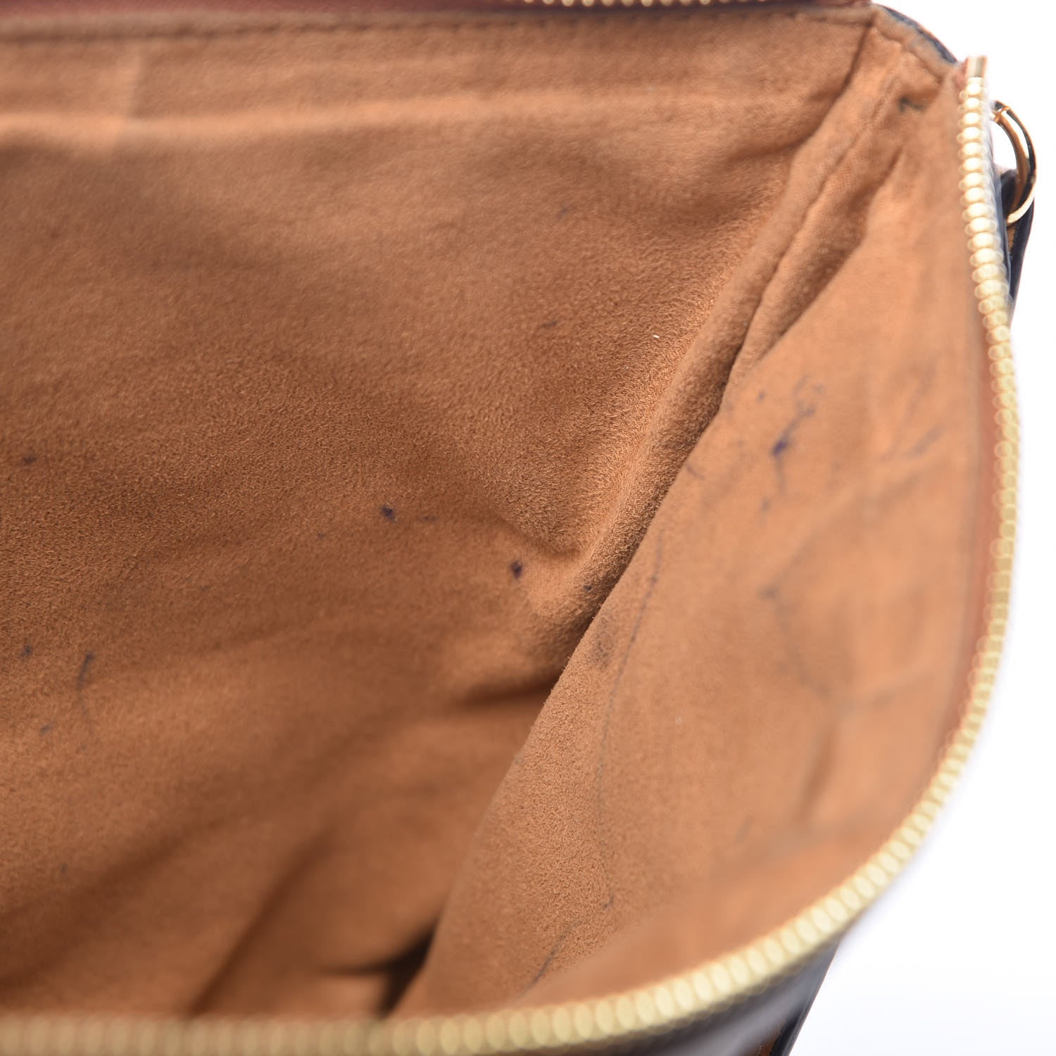 MCM Visetos Liz Shopper Tote Pouch Cognac 10 of 13