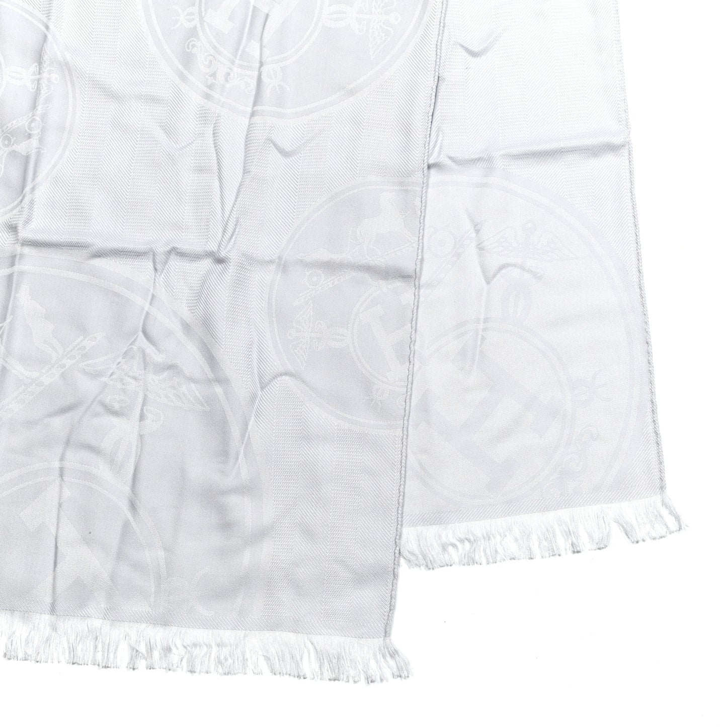 Cashmere Silk New Libris Confettis D'Ex Libris Stole Gris Nuage
