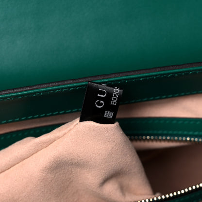 Gucci Guccissima Signature Medium Padlock Top Handle Bag Emerald 8 of 13