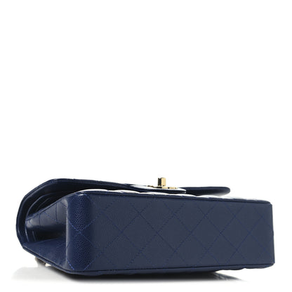 Chanel Caviar Quilted Small Double Flap Navy 4 of 10