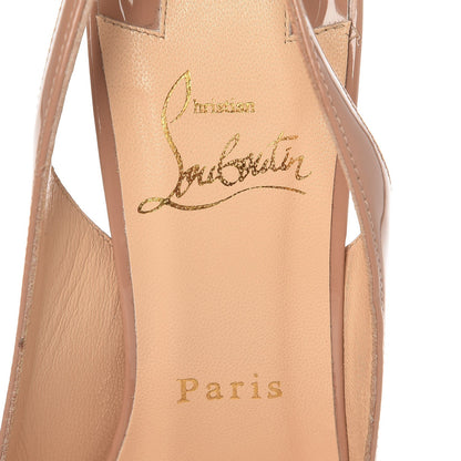 Christian Louboutin Patent Private Number 120 Pumps 37.5 Nude 6 of 8